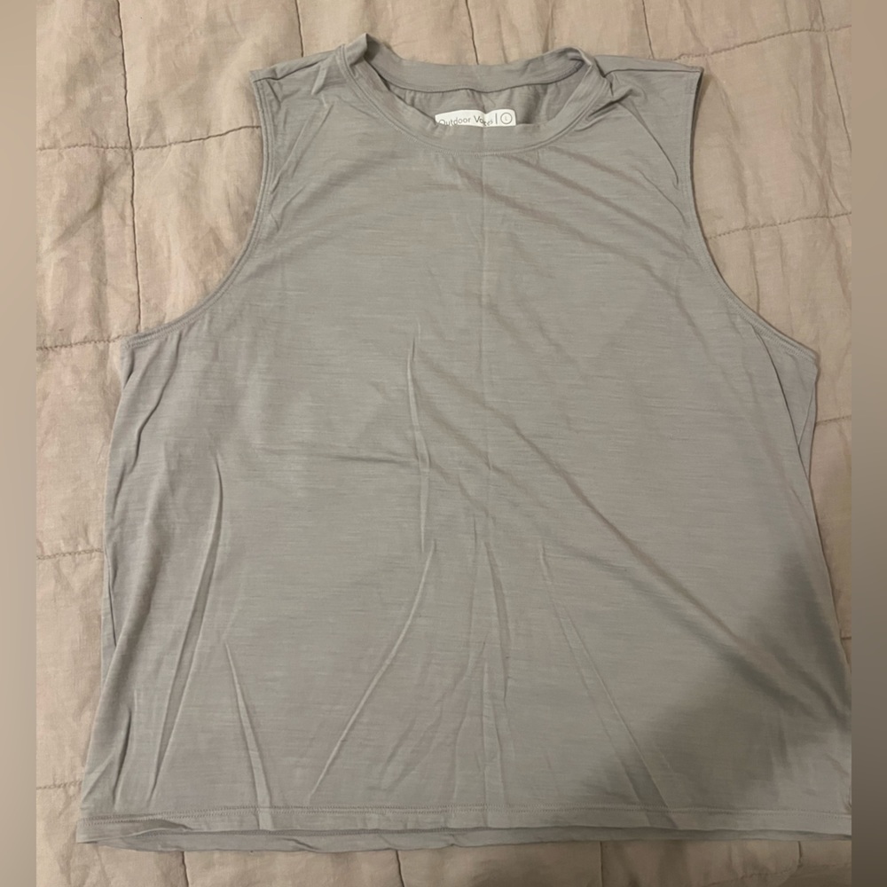 Outdoor Voices Light Grey Tank Top